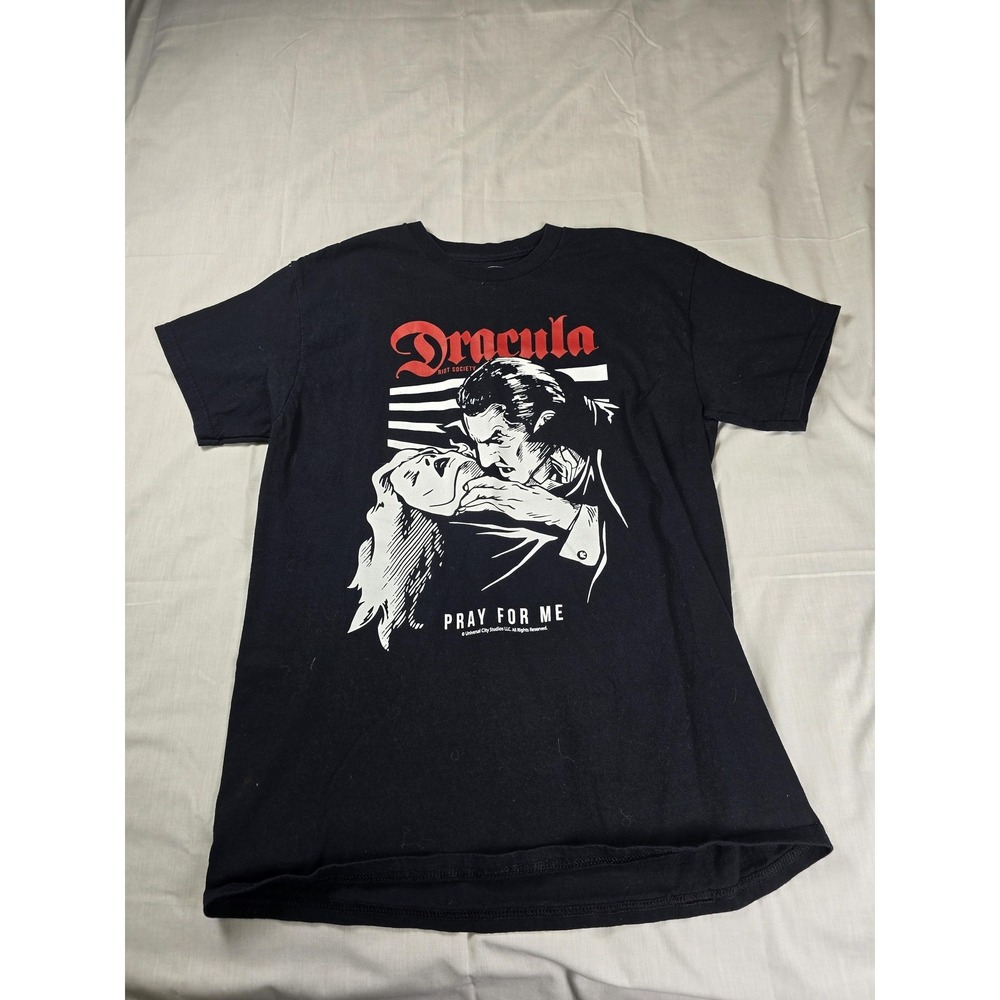 Riot‎ Society Dracula Shirt Mens Medium Black Pray For Me Graphic Tee Horror